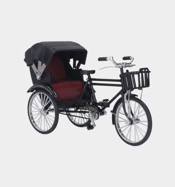 Artistic Metal Rickshaw Showpiece bd