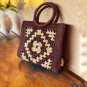 Handmade Crochet Handbag for Women Stylish Knitted Tote Bag