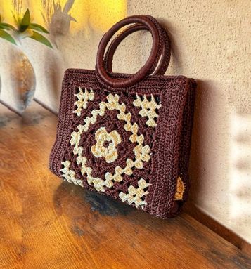 Handmade Crochet Handbag for Women Stylish Knitted Tote Bag