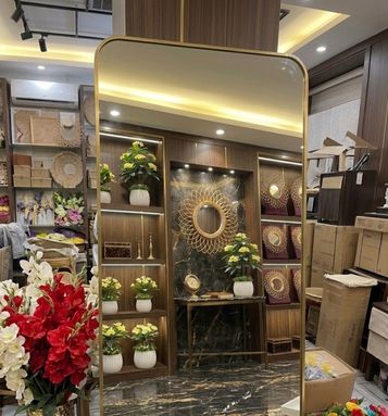 Luxury Full Length Standing Floor Mirror Modern Dressing Mirror for Bedroom & Living Room