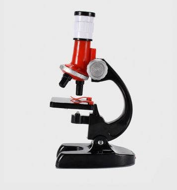 Adjustable 1200X Kids Microscope Set - LED Light Educational Toy for Primary School Students