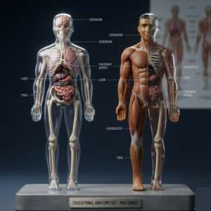 3D Human Anatomy Model for Kids | Montessori Educational Body Organ & Skeleton Puzzle Toy