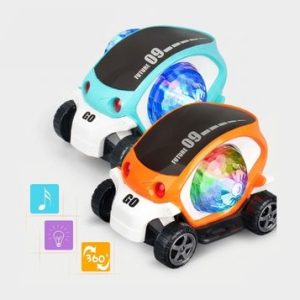 3D 09 Electric Stunt Car Toy with 360° Rotation, Lights & Music - Battery Operated Dancing Car for Kids Boys & Girls