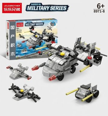 6 in 1 STEM Military Building Blocks – Tank, Helicopter, Robot & Vehicle Models | Educational Toy by Krystal