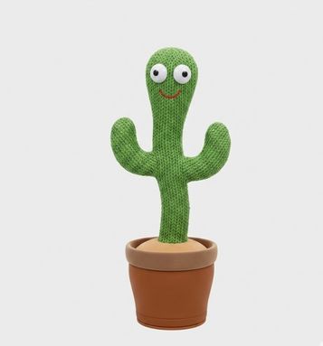 Dancing Cactus Singing Toy for Kids - Interactive Recording Talking Cactus with Music, Lights & Dance | Educational Learning Toy Gift
