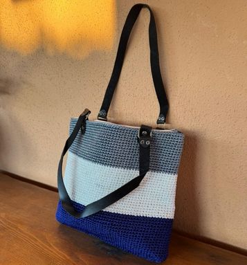 Handmade Crochet Tote Bag for Women | Stylish Knitted Shoulder Bag