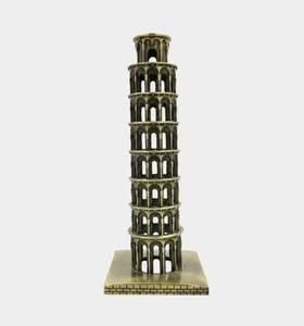 Vintage Miniature Tower of Pisa Metal Showpiece for Home & Office Decor