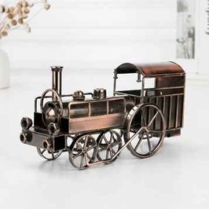 Vintage Antique Big Train Engine Metal Showpiece