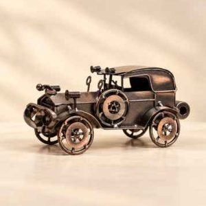 Classic Bronze Vintage Brass Antique Car Model Showpiece