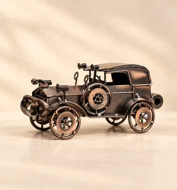 Classic Bronze Vintage Brass Antique Car Model Showpiece